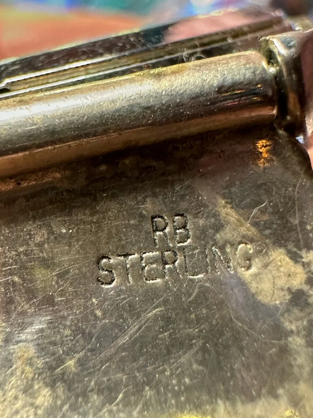 Running Bear Trading Co. • Vintage Sterling Turquoise & Coral Watch
